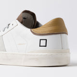D.A.T.E. HILL LOW SCRATCH WHITE-MUSTARD