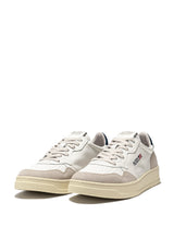 AUTRY MEDALIST LOW IN PELLE BIANCA E BLU