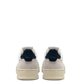 AUTRY MEDALIST LOW IN PELLE BIANCA E BLU E SUEDE BEIGE