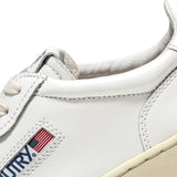 AUTRY MEDALIST LOW IN PELLE BIANCA
