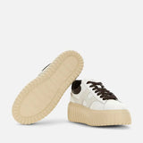 Hogan H-Stripes Bianco Grigio Marrone