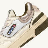 AUTRY CLC LOW IN PELLE WHISPER WHITE LIZARD E PLATINUM