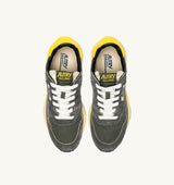 AUTRY REELWIND LOW IN NYLON E SUEDE DEEP GREEN SUGAR E QUINCE