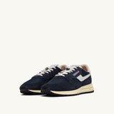 AUTRY REELWIND LOW IN NYLON E SUEDE BLUE SPACE E BIANCO