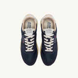 AUTRY REELWIND LOW IN NYLON E SUEDE BLUE SPACE E BIANCO