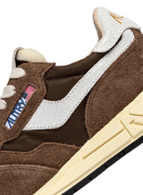 AUTRY REELWIND LOW IN NYLON E SUEDE BIANCO E TUNDRA
