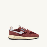 AUTRY REELWIND LOW IN NYLON E SUEDE HOT SAUCE E BIANCO