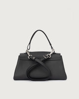 ORCIANI Borsa Sveva Longuette Soft in pelle con tracolla NERO