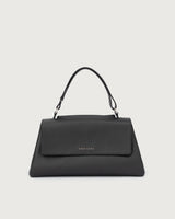 ORCIANI Borsa Sveva Longuette Soft in pelle con tracolla NERO