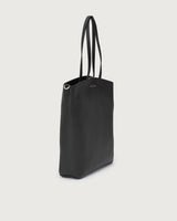 ORCIANI Shopper media Ladylike M Soft in pelle NERO