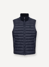 COLMAR  Gilet autunnale con schiena in felpa NERO