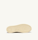 AUTRY MEDALIST LOW IN PELLE BIANCA E SUEDE TABACCO