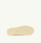 AUTRY MEDALIST LOW IN SUEDE E PELLE BIANCA E BRONZE GREEN