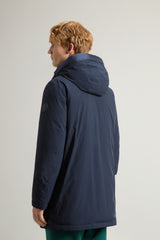 WOOLRICH Mountain Parka in nylon elasticizzato BLU