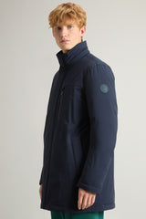 WOOLRICH Mountain Parka in nylon elasticizzato BLU