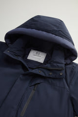 WOOLRICH Mountain Parka in nylon elasticizzato BLU