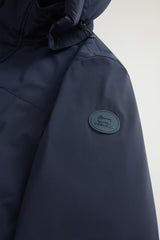 WOOLRICH Mountain Parka in nylon elasticizzato BLU