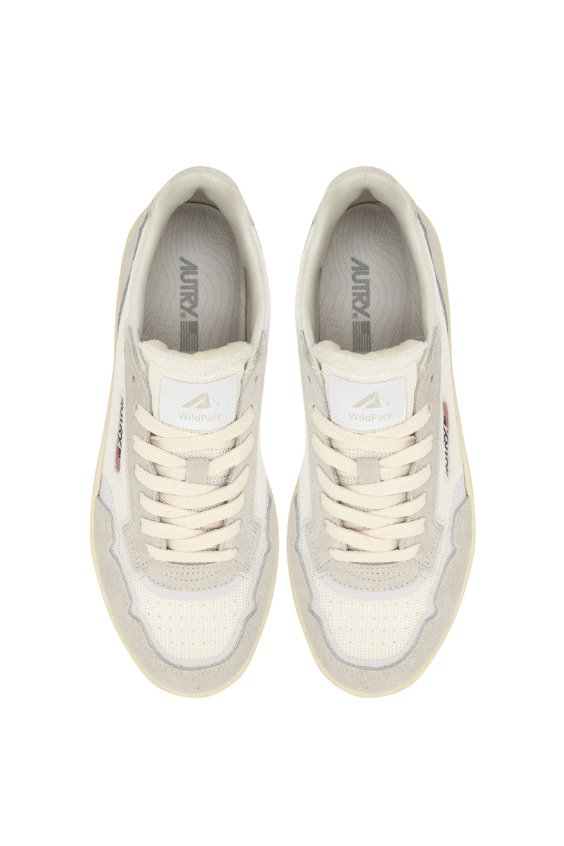 AUTRY WILDPACE LOW IN MESH E SUEDE BIANCO E MARSHMALLOW