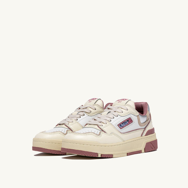 AUTRY CLC LOW IN PELLE WHISPER WHITE ASH ROSE E SILVER