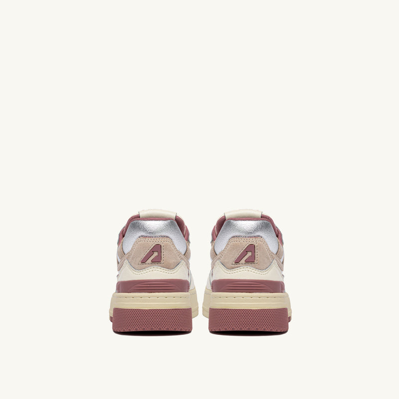 AUTRY CLC LOW IN PELLE WHISPER WHITE ASH ROSE E SILVER