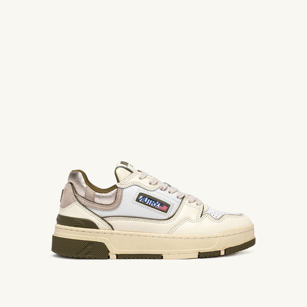AUTRY CLC LOW IN PELLE WHISPER WHITE LIZARD E PLATINUM