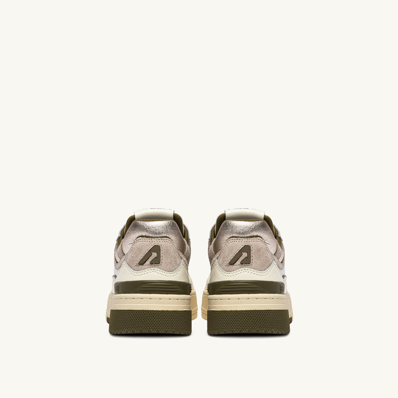 AUTRY CLC LOW IN PELLE WHISPER WHITE LIZARD E PLATINUM