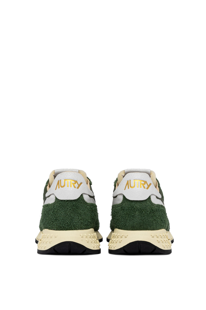 AUTRY  REELWIND LOW IN NYLON E SUEDE COLORE MILITARY