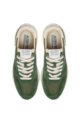 AUTRY  REELWIND LOW IN NYLON E SUEDE COLORE MILITARY