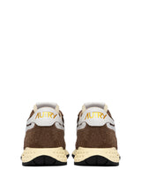 AUTRY REELWIND LOW IN NYLON E SUEDE BIANCO E TUNDRA