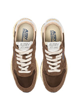 AUTRY REELWIND LOW IN NYLON E SUEDE BIANCO E TUNDRA