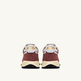 AUTRY REELWIND LOW IN NYLON E SUEDE HOT SAUCE E BIANCO